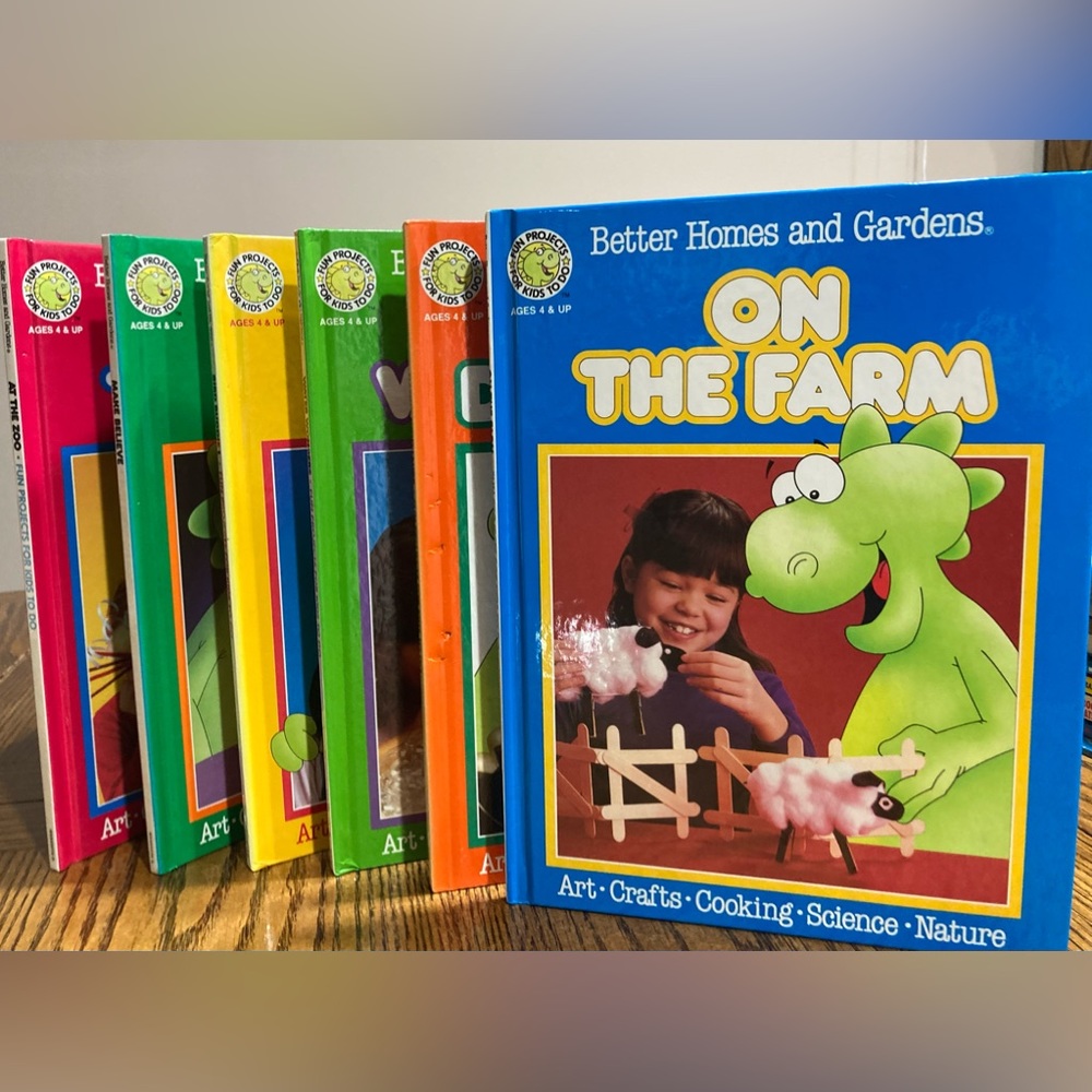 Set of 6 Fun Projects for Kids to Do Hardcover books